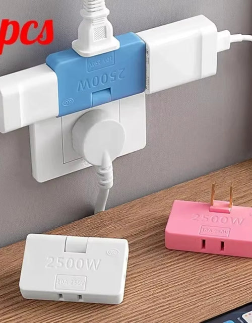 Load image into Gallery viewer, 3-Port Rotatable US Plug Adapter – Compact Power, Anywhere You Go
