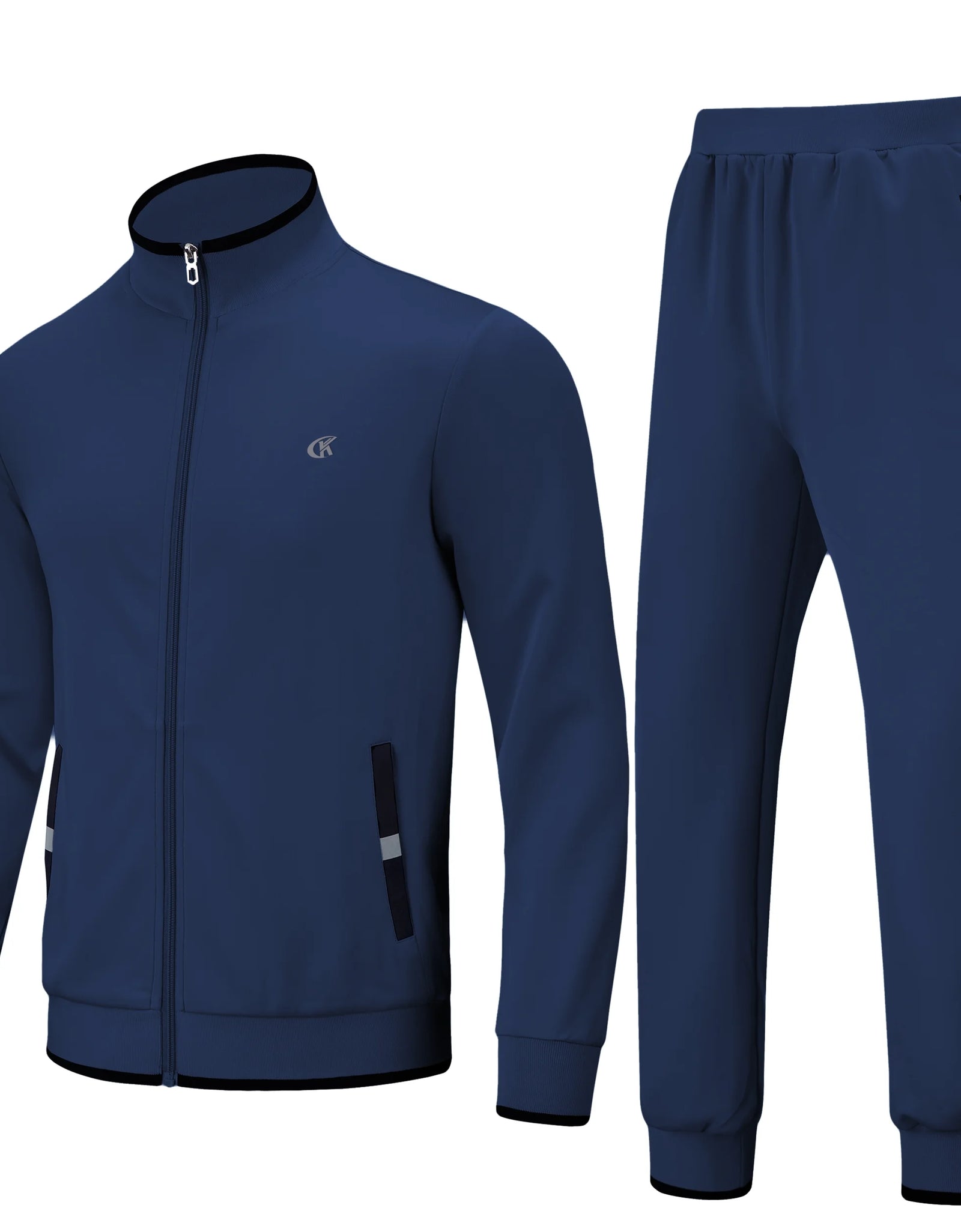 Men'S Tracksuits Sweatsuits for Men Set Track Suits 2 Piece Casual Athletic Jogging Warm up Full Zip Sweat Suits Navy 2XL