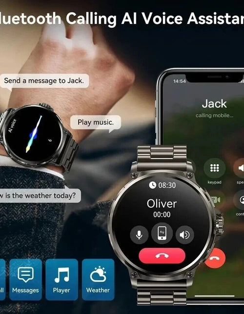 Load image into Gallery viewer, 1.85" Ultra HD Smartwatch GPS Bluetooth Call Health Monitoring Watch Gym Gift
