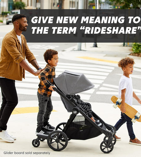 City Select 2 Single-To-Double Modular Travel System, Includes City GO 2 Infant Car Seat, Radiant Slate