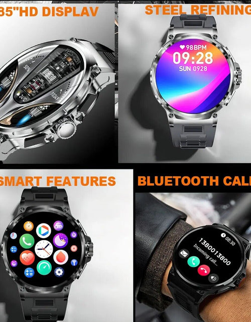 Load image into Gallery viewer, 1.85" Ultra HD Smartwatch GPS Bluetooth Call Health Monitoring Watch Gym Gift

