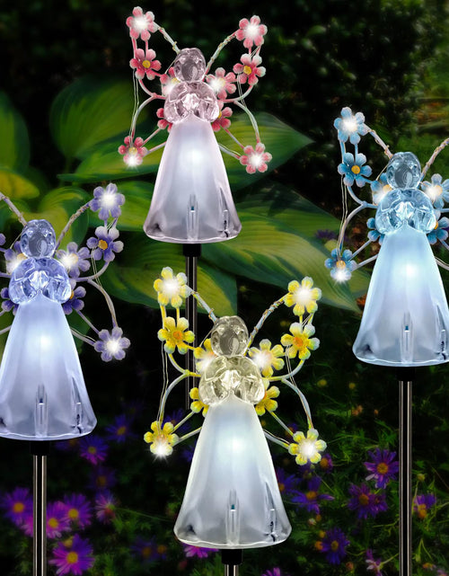 Load image into Gallery viewer, Celestial Garden Angel Lamp – Customizable Sunlight Outdoor Lighting for Your Garden

