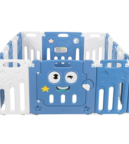 16-Panel Foldable Baby Playpen Kids Activity Centre